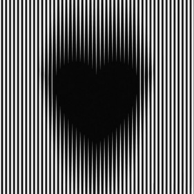 The image shows a black heart in the centre. Is it expanding or staying still? (Best Illusion of the Year Contest)