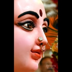 The goddess was dressed as Saraswati on the first day of the Mahotsav. (Daivaradhane (Facebook page)) The goddess was dressed as Saraswati on the first day of the Mahotsav. (Daivaradhane (Facebook page))