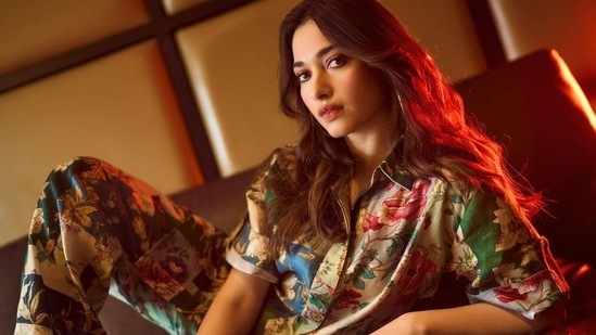 Tamannaah Bhatia's Loretta Shirt and Pant set is from the collection of the international label Alemais.(Instagram/@tamannaahspeaks)