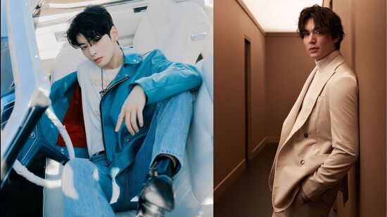 (Left) Cha Eun-woo; (right) Lee Min-ho