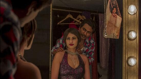 Kubbra Sait, in her breakout role as Cuckoo, with Nawazuddin Siddiqui in Sacred Games. (Still from Netflix series Sacred Games)