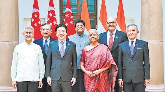 Recently, the inaugural India-Singapore Ministerial Roundtable (ISMR) was held in New Delhi on September 17, 2022. (ANI)&nbsp;
