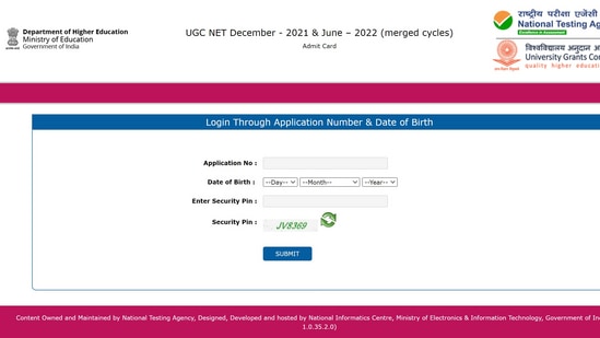 UGC NET admit card 2022 out at ugcnet.nta.nic.in
