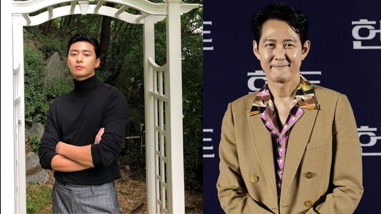 Park Seo-joon (left); Lee Jung-jae (right)