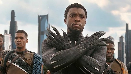 Chadwick Boseman in a still from Black Panther.&nbsp;