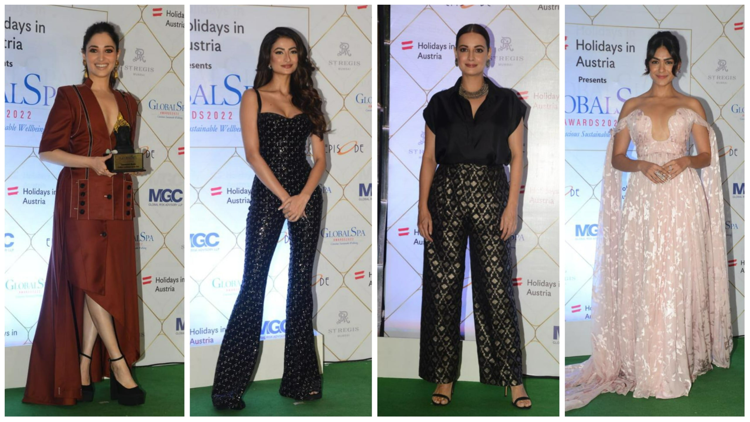Tamannaah Bhatia, Palak Tiwari, Dia Mirza and Mrunal Thakur at the event. (Varinder Chawla) Tamannaah Bhatia, Palak Tiwari, Dia Mirza and Mrunal Thakur at the event. (Varinder Chawla)