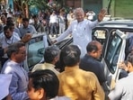 Rajasthan chief minister Ashok Gehlot at the Congress office in Jaipur last week. (PTI)(HT_PRINT) Rajasthan chief minister Ashok Gehlot at the Congress office in Jaipur last week. (PTI)(HT_PRINT)