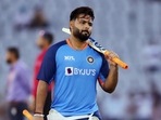 MIndia's Rishabh Pant during a warm up session(ANI) MIndia's Rishabh Pant during a warm up session(ANI)