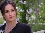 Meghan Markle: Meghan Markle during an interview. Meghan Markle: Meghan Markle during an interview.