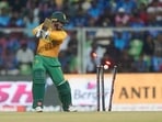 South Africa's top five was sent tumbling in the first four overs on a tough pitch in Thiruvananthapuram. (AP)