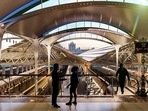 An illustration shows how the Chhatrapati Shivaji Maharaj Terminus Railway Station in Mumbai will look after its re-development.