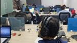 This is the first time a fake call centre has been busted which was involved in cryptocurrency, police said. (HT Photo) This is the first time a fake call centre has been busted which was involved in cryptocurrency, police said. (HT Photo)