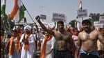 Farmers from Manesar participate in a protest march against the government’s decision to acquire 1810-acre land in Kasan village, at Mini Secretariat, in Gurugram on Wednesday. (Vipin Kumar/HT Photo) Farmers from Manesar participate in a protest march against the government’s decision to acquire 1810-acre land in Kasan village, at Mini Secretariat, in Gurugram on Wednesday. (Vipin Kumar/HT Photo)