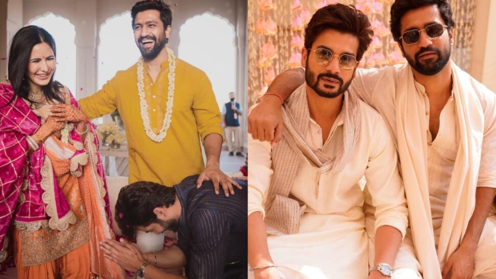 Katrina Kaif laughs as Sunny Kaushal takes her blessings; wishes him on