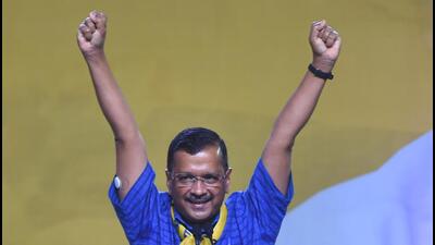 Delhi chief minister Arvind Kejriwal spoke on the one year of Deshbhakti Curriculum launched by his government to inculcate values among students to make them patriotic and responsible citizens. (PTI) Delhi chief minister Arvind Kejriwal spoke on the one year of Deshbhakti Curriculum launched by his government to inculcate values among students to make them patriotic and responsible citizens. (PTI)