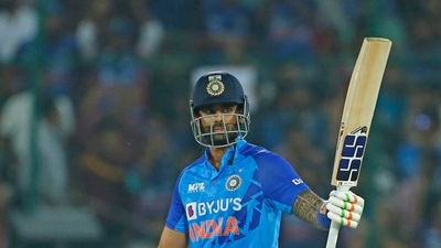Suryakumar Yadav is now only behind Mohammad Rizwan in the rankings. (ANI) Suryakumar Yadav is now only behind Mohammad Rizwan in the rankings. (ANI)