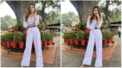 Rhea Chakraborty loves experimenting with her looks and manages to pull off all her fancy outfits effortlessly. The Sonali Cable actor recently set major fashion goals with her chic jumpsuit look. (Instagram/@rhea-chakraborty) Rhea Chakraborty loves experimenting with her looks and manages to pull off all her fancy outfits effortlessly. The Sonali Cable actor recently set major fashion goals with her chic jumpsuit look. (Instagram/@rhea-chakraborty)