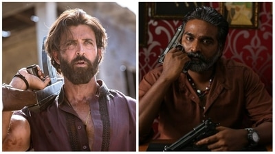 Hrithik Roshan in his upcoming film Vikram Vedha, Vijay Sethupathi in the 2017 Tamil original film. Hrithik Roshan in his upcoming film Vikram Vedha, Vijay Sethupathi in the 2017 Tamil original film.