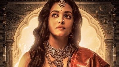 Aishwarya Rai's poster from Mani Ratnam's film Ponniyin Selvan.