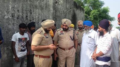 The deceased has been identified as Raghubir Singh while the accused is his son Dilbagh Singh, who has been absconding, police said. The ex-serviceman shot his father dead over a property dispute in Tarn Taran village. (HT Photo)