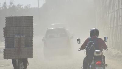Ghaziabad, India - October 05: Dust waves seen at NH9 road at Lal Kuan, in Ghaziabad, India, on Monday, October 05, 2020. (Photo by Sakib Ali /Hindustan Times) Ghaziabad, India - October 05: Dust waves seen at NH9 road at Lal Kuan, in Ghaziabad, India, on Monday, October 05, 2020. (Photo by Sakib Ali /Hindustan Times)