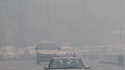 China Restaurant Fire: Vehicles making their way along a street in Changchun. (AFP File)