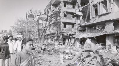 1993 Mumbai Serial Bomb Blasts 1993 - Totally devastated building in Worli after a strong explosion. (HT archive) 1993 Mumbai Serial Bomb Blasts 1993 - Totally devastated building in Worli after a strong explosion. (HT archive)