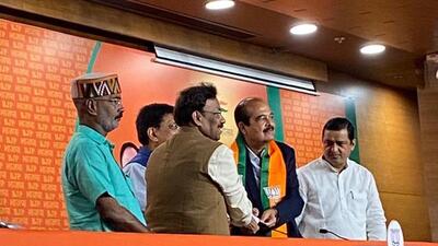 Mahajan becomes the latest in the list of leaders switching trades and joining BJP. (HT Photo)