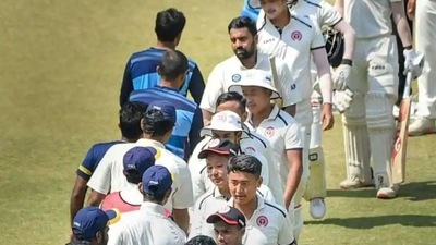 Nagaland players during Ranji Trophy (Twitter)