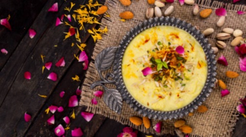 Saffron and Pistachio kheer (istockphoto) Saffron and Pistachio kheer (istockphoto)