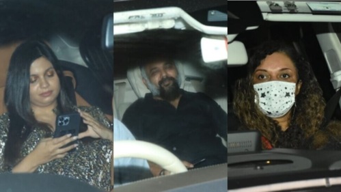 Shaheen Bhatt, Luv Ranjan and Aarti Shetty arrive for Ranbir's party, Shaheen Bhatt, Luv Ranjan and Aarti Shetty arrive for Ranbir's party,