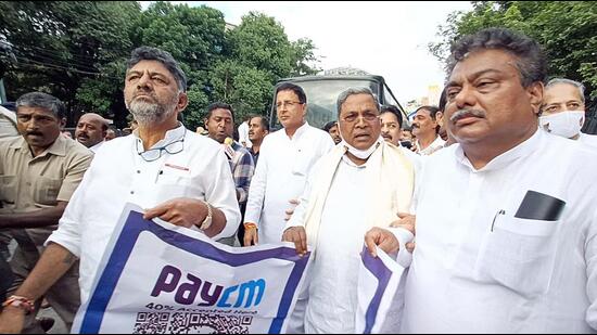 Hitting out at the Congress for the ‘PayCM’ campaign, BJP nation general secretary in charge of Karnataka Arun Singh on Wednesday said it was an insult to Basavaraj Bommai, who is a “common man CM” and demanded that the opposition party apologise to the people of the state. (ANI) Hitting out at the Congress for the ‘PayCM’ campaign, BJP nation general secretary in charge of Karnataka Arun Singh on Wednesday said it was an insult to Basavaraj Bommai, who is a “common man CM” and demanded that the opposition party apologise to the people of the state. (ANI)