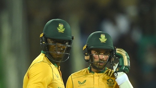 It was Keshav Maharaj who led South Africa's recovery(PTI)