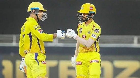 Ruturaj Gaikwad batting with MS Dhoni in IPL for CSK. (Getty Images) Ruturaj Gaikwad batting with MS Dhoni in IPL for CSK. (Getty Images)