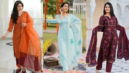 A set of kurta, pants and dupatta is a classy sartorial option for women, and will always be.