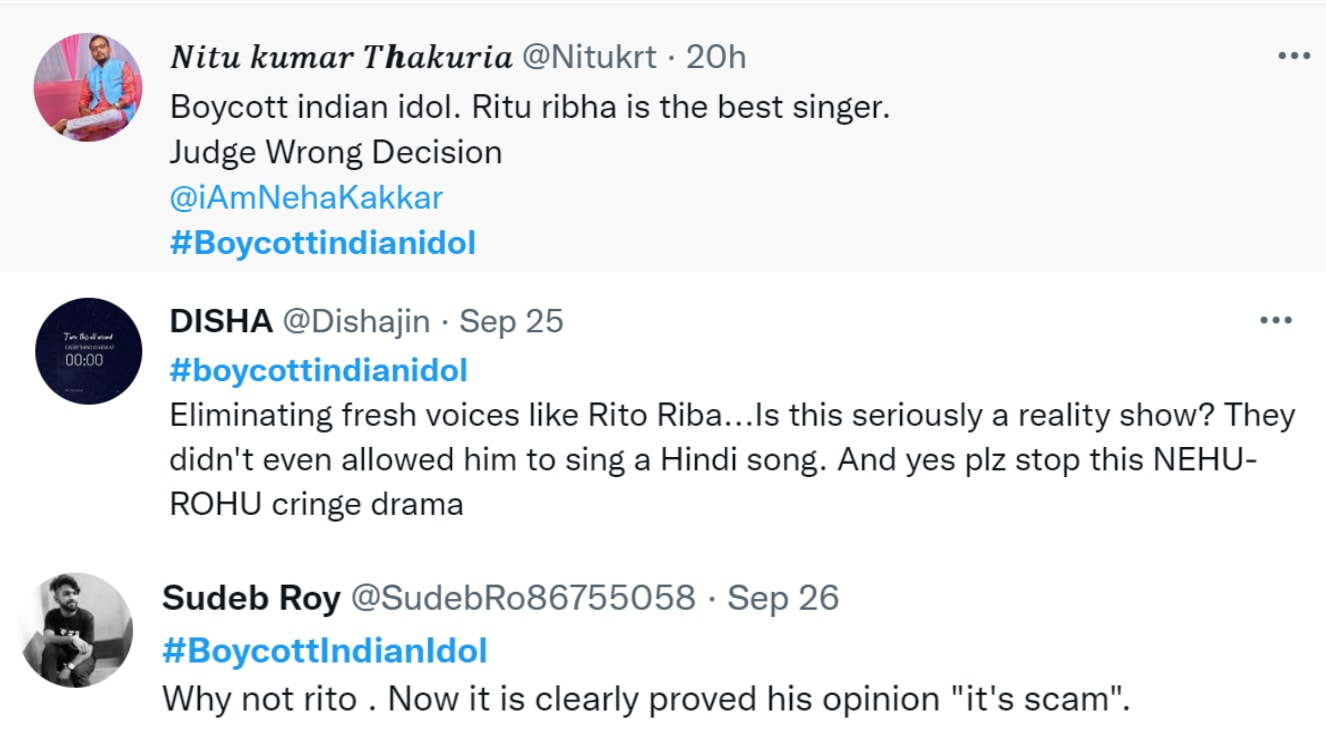 Twitter users call for a boycott of Indian Idol 13.