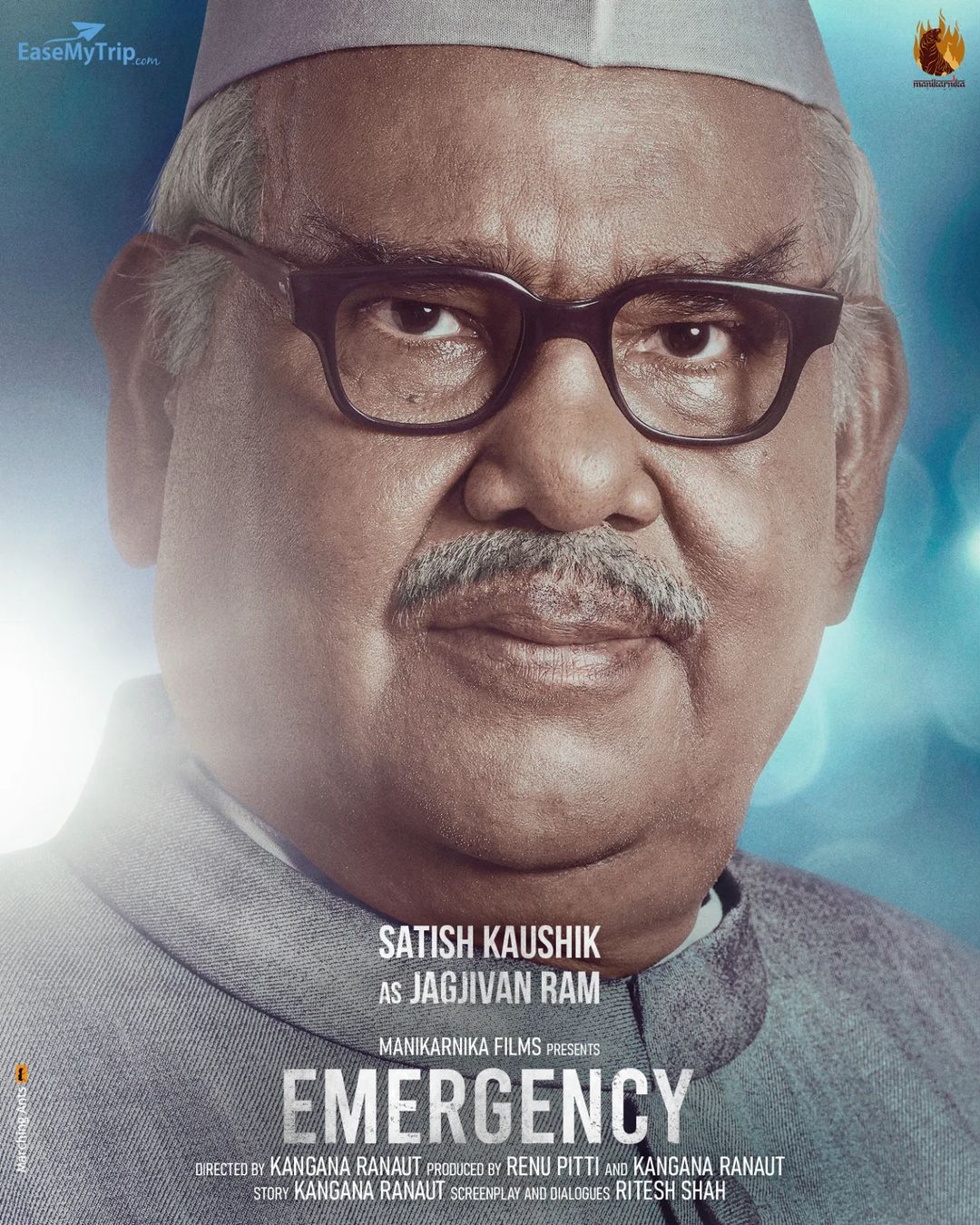 Satish Kaushik will be seen in Emergency as Jagjivan Ram. Satish Kaushik will be seen in Emergency as Jagjivan Ram.