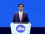 Reliance Jio Chairman Akash Ambani virtually addresses at the 45th Annual General Meeting of Reliance Industries Limited, in Mumbai on August 29.(ANI) Reliance Jio Chairman Akash Ambani virtually addresses at the 45th Annual General Meeting of Reliance Industries Limited, in Mumbai on August 29.(ANI)
