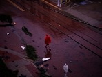 Hurricane Ian Hits Florida: A man walks among fallen palm leaves and debris in a street as Hurricane Ian makes landfall in southwestern Florida.