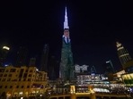 Shah Rukh Khan appearing on the Burj Khalifa. Shah Rukh Khan appearing on the Burj Khalifa.