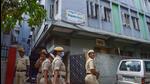 Karnataka Police on Thursday closed down 42 offices of the Popular Front of India (PFI) and affiliated organisations across the state, a day after the central government outlawed the Islamist group for five years for alleged involvement in terror activities. (PTI) Karnataka Police on Thursday closed down 42 offices of the Popular Front of India (PFI) and affiliated organisations across the state, a day after the central government outlawed the Islamist group for five years for alleged involvement in terror activities. (PTI)