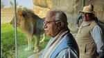CM Manohar Khattar is on a visit to the United Arab Emirates (UAE) with union environment minister Bhupender Yadav. They spent time at the Sharjah Safari Park on Thursday. (PTI) CM Manohar Khattar is on a visit to the United Arab Emirates (UAE) with union environment minister Bhupender Yadav. They spent time at the Sharjah Safari Park on Thursday. (PTI)