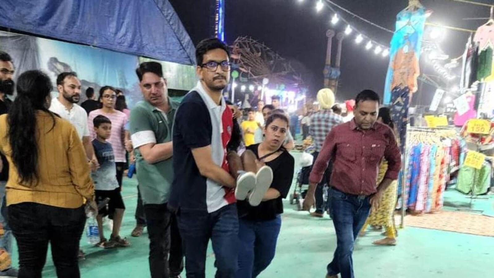 Mohali carnival ride crash Joyride set up with just conditional