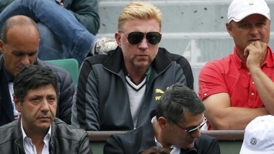Former German tennis player Boris Becker (C) attends a men's singles match between Novak Djokovic of Serbia and Joao Sousa of Portugal at the French Open tennis tournament at the Roland Garros stadium in Paris (REUTERS Photo) Former German tennis player Boris Becker (C) attends a men's singles match between Novak Djokovic of Serbia and Joao Sousa of Portugal at the French Open tennis tournament at the Roland Garros stadium in Paris (REUTERS Photo)