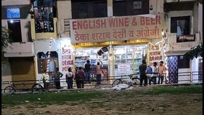 The CHB authorities have also taken up the issue with the Chandigarh excise and taxation commissioner, seeking clarification as to how a liquor vend was allowed to run from CHB flats. (HT Photo) The CHB authorities have also taken up the issue with the Chandigarh excise and taxation commissioner, seeking clarification as to how a liquor vend was allowed to run from CHB flats. (HT Photo)