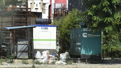 According to the industrialists, not more than 50% of units in the city have managed to switch their generators to use CNG and PNG as fuels. They further said that authorities have not been able to provide PNG infrastructure in all industrial areas and there is a dearth of retrofitted generators. (Vipin Kumar/HT Photo)