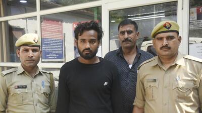 Ghaziabad police arrested a man in connection to a murder of an elderly man in Ghaziabad’s Vaishali. (Sakib Ali/HT Photo)