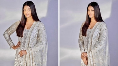 Aishwarya Rai in white ethnic suit from her indoor photoshoot. Aishwarya Rai in white ethnic suit from her indoor photoshoot.