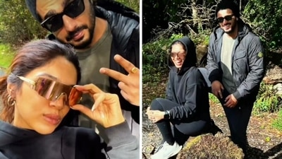 Arjun Kapoor and Bhumi Pednekar from the sets of The Killer Lady. Arjun Kapoor and Bhumi Pednekar from the sets of The Killer Lady. 