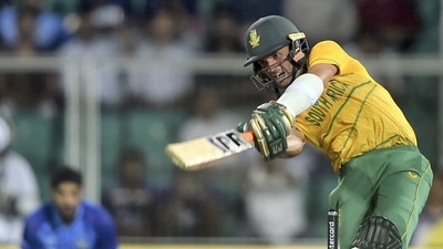  South African player Keshav Maharaj plays a shot during the 1st T20 cricket match between India and South Africa, at Greenfield International Stadium in Thiruvananthapuram (PTI) South African player Keshav Maharaj plays a shot during the 1st T20 cricket match between India and South Africa, at Greenfield International Stadium in Thiruvananthapuram (PTI)